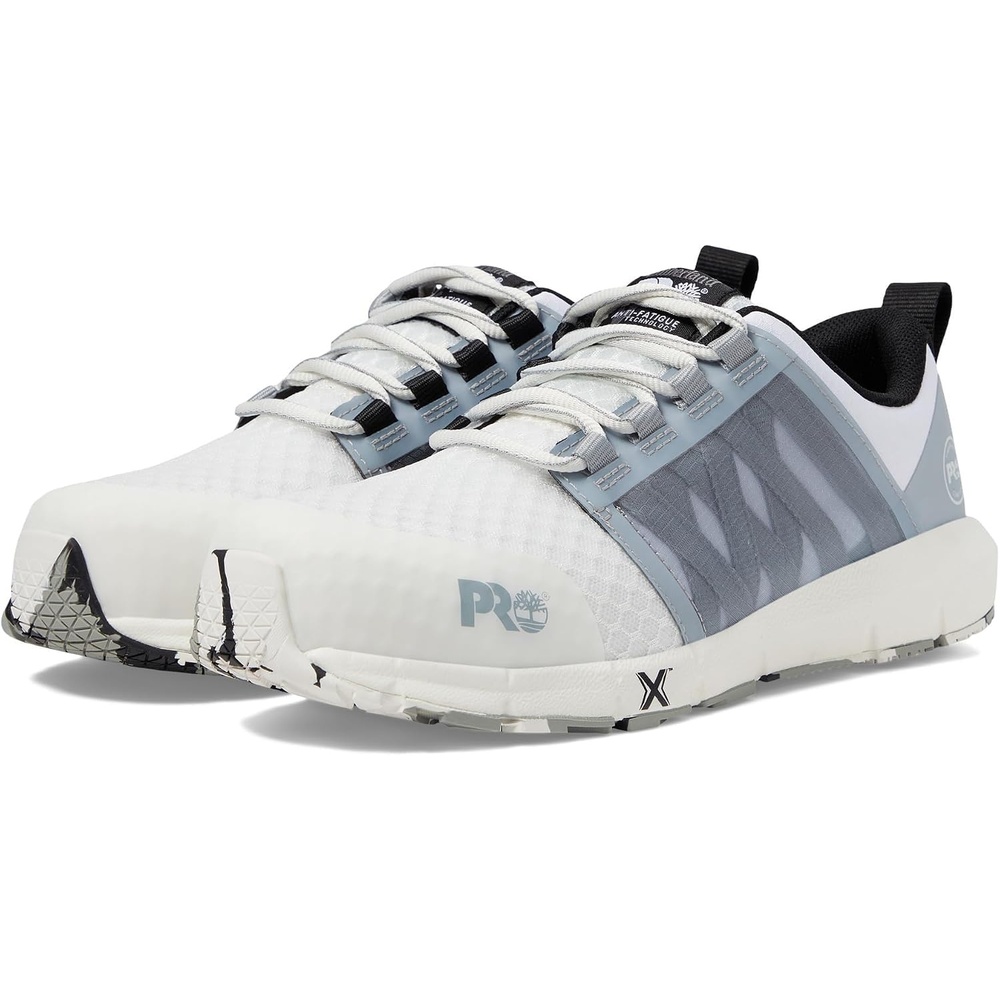 Timberland PRO Men’s Radius Composite Safety Toe Athletic Industrial Work Shoe(White/Grey 1)