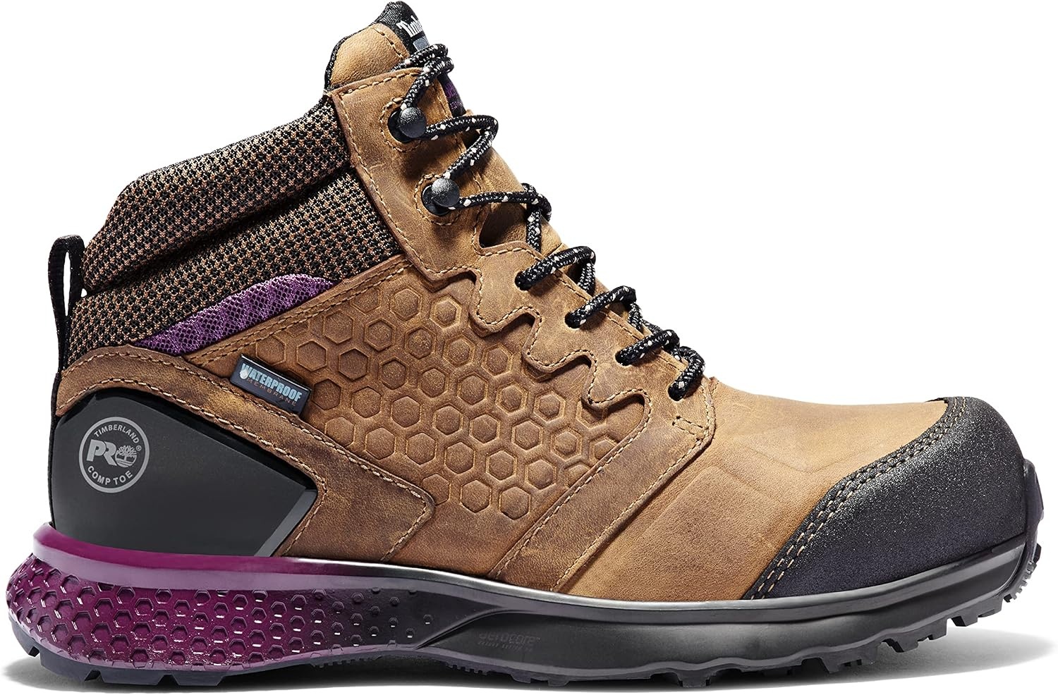 Timberland PRO Reaxion Mid Composite Safety Toe Waterproof(Brown/Purple V1)