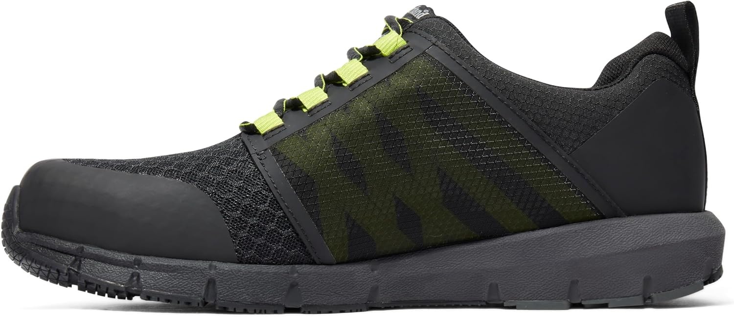 Timberland PRO Men’s Radius Composite Safety Toe Athletic Industrial Work Shoe(Black/High-vis-2024 New)