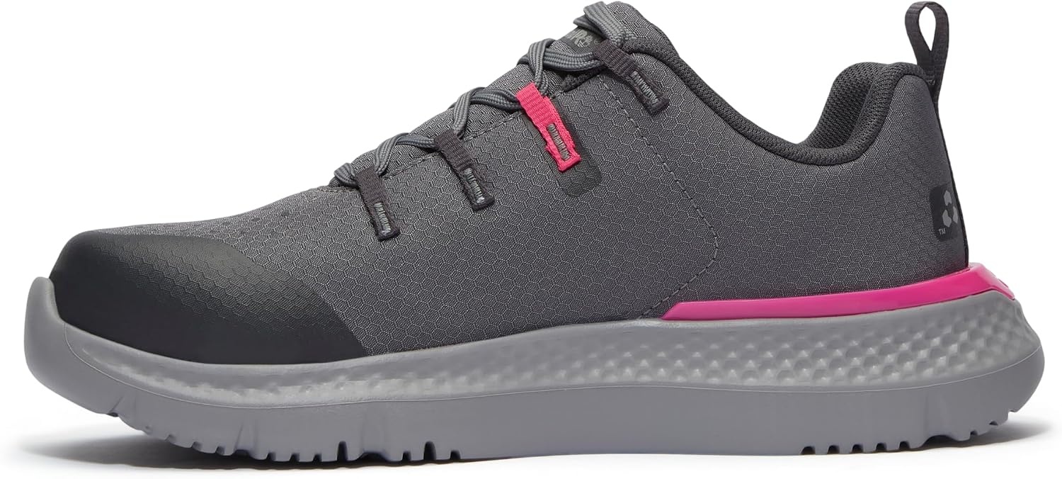 Timberland PRO Women’s Intercept Steel Safety Toe Industrial Athletic Work Shoes(Medium Grey Ripstop)