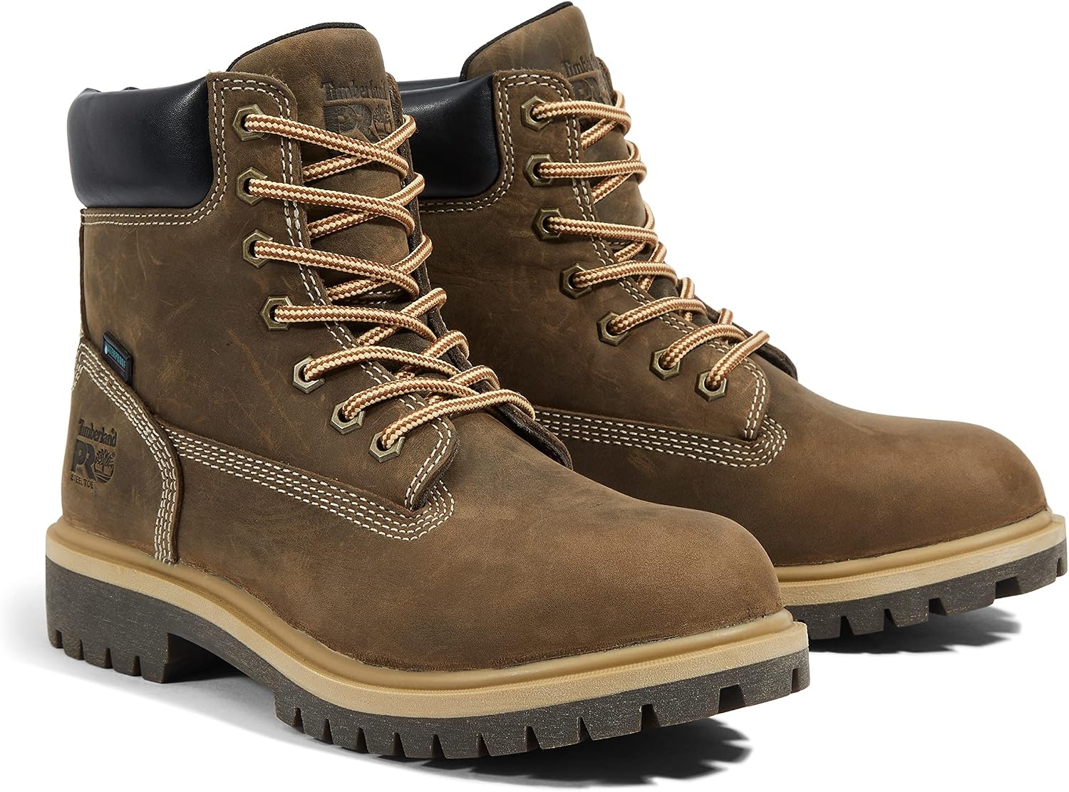 Timberland PRO Women’s Direct Attach 6 Inch Steel Safety Toe Insulated Waterproof Industrial Work Boot(Turkish Coffee-2024 New)