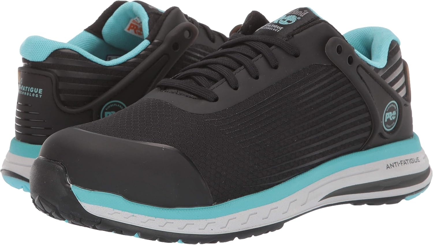 Timberland PRO Women’s Drivetrain Composite Safety Toe Work Shoes(Black/Blue V1)
