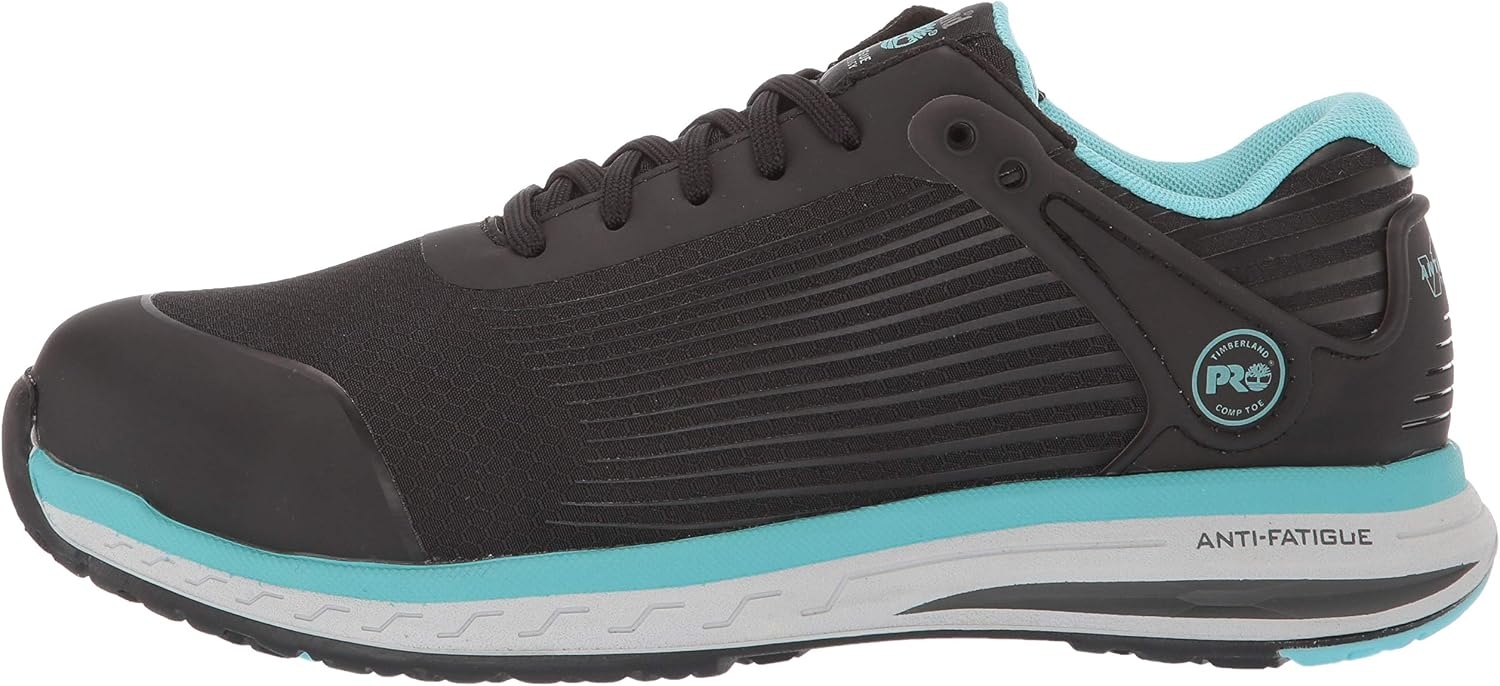 Timberland PRO Women’s Drivetrain Composite Safety Toe Work Shoes(Black/Blue V1)