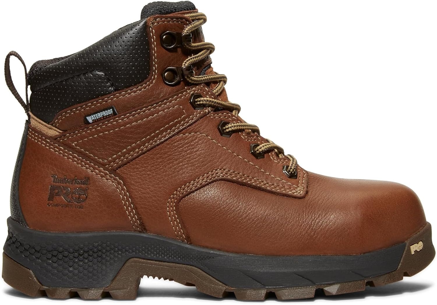 Timberland PRO Women’s Titan Ev 6in Comp Toe Waterproof Boots(Brown-2024 New)