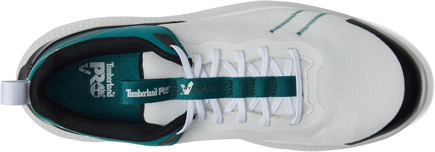 Timberland PRO Men’s Setra Low Comp Toe Work Shoes(White/Emerald)