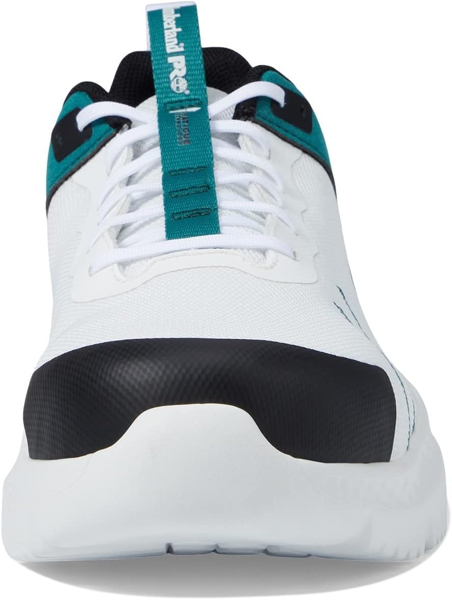 Timberland PRO Men’s Setra Low Comp Toe Work Shoes(White/Emerald)