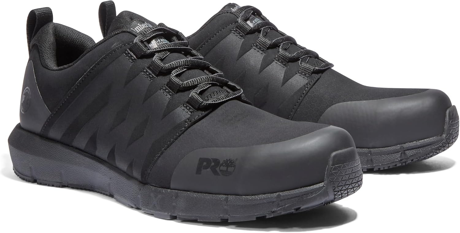 Timberland PRO Men’s Radius Composite Safety Toe Athletic Industrial Work Shoe(Black Raptek)