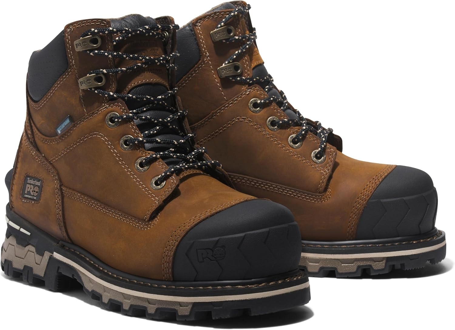 Timberland PRO Boondock 6″ Composite Safety Toe Waterproof(Brown)