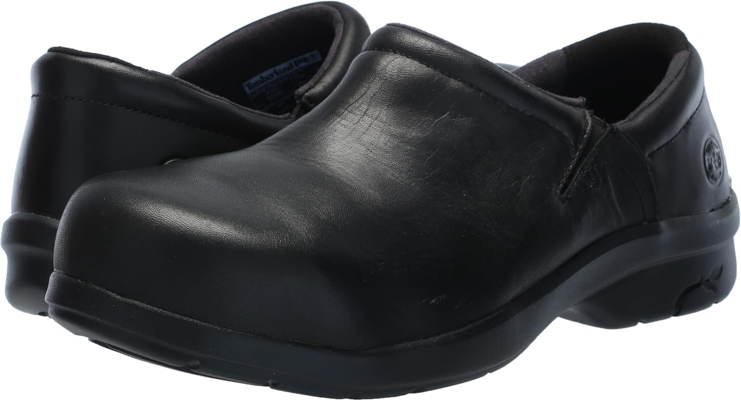 Timberland PRO Women’s Newbury Alloy Safety Toe Static Dissipative Industrial Casual Work Shoe, Black-2024 NEW, 6.5M