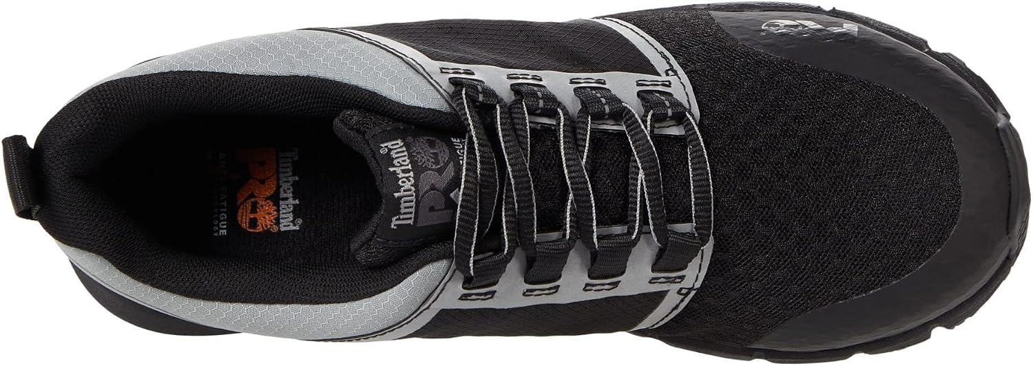 Timberland PRO Men’s Radius Composite Safety Toe Athletic Industrial Work Shoe(Black/Silver 1)