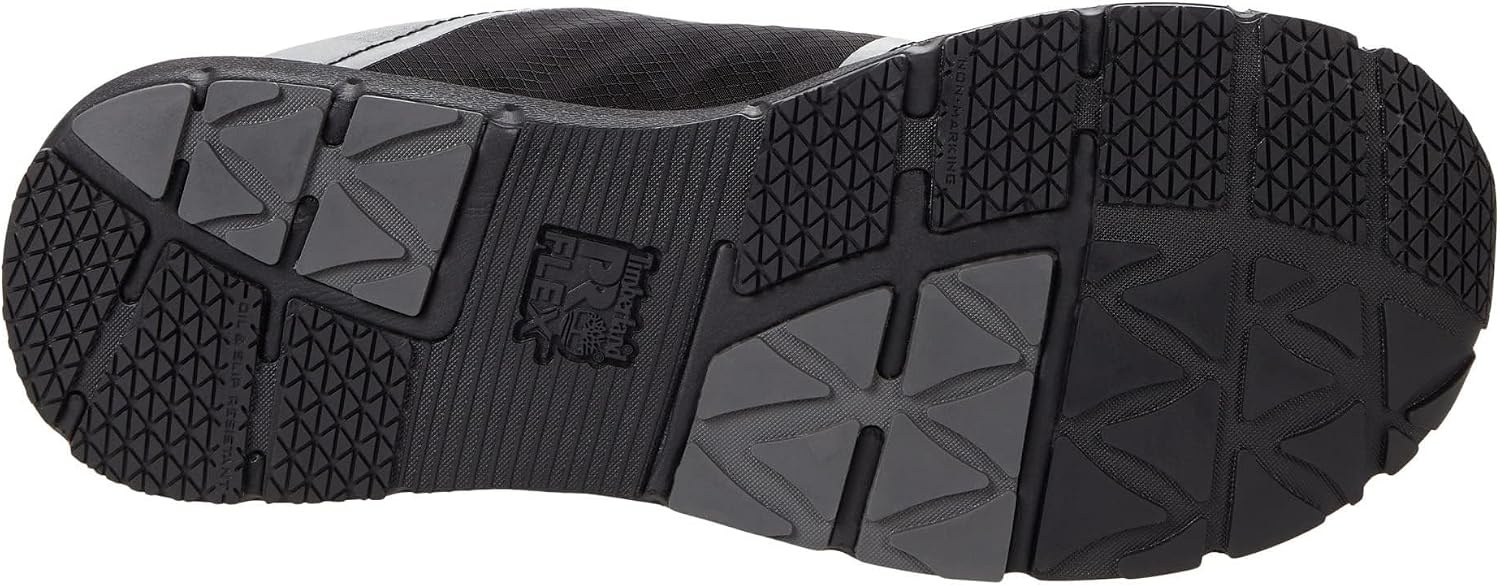 Timberland PRO Men’s Radius Composite Safety Toe Athletic Industrial Work Shoe(Black/Silver 1)