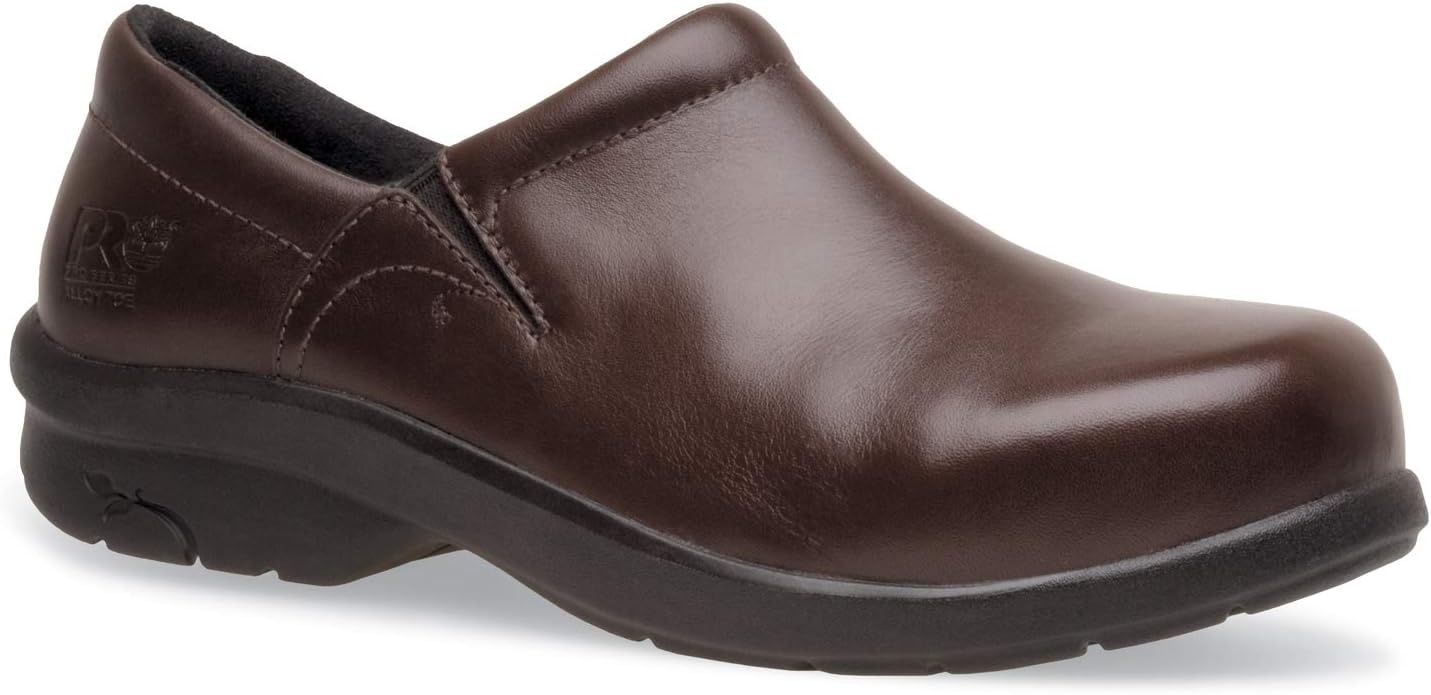 Timberland PRO Women’s Newbury ESD Slip-On Shoes(Brown V1)