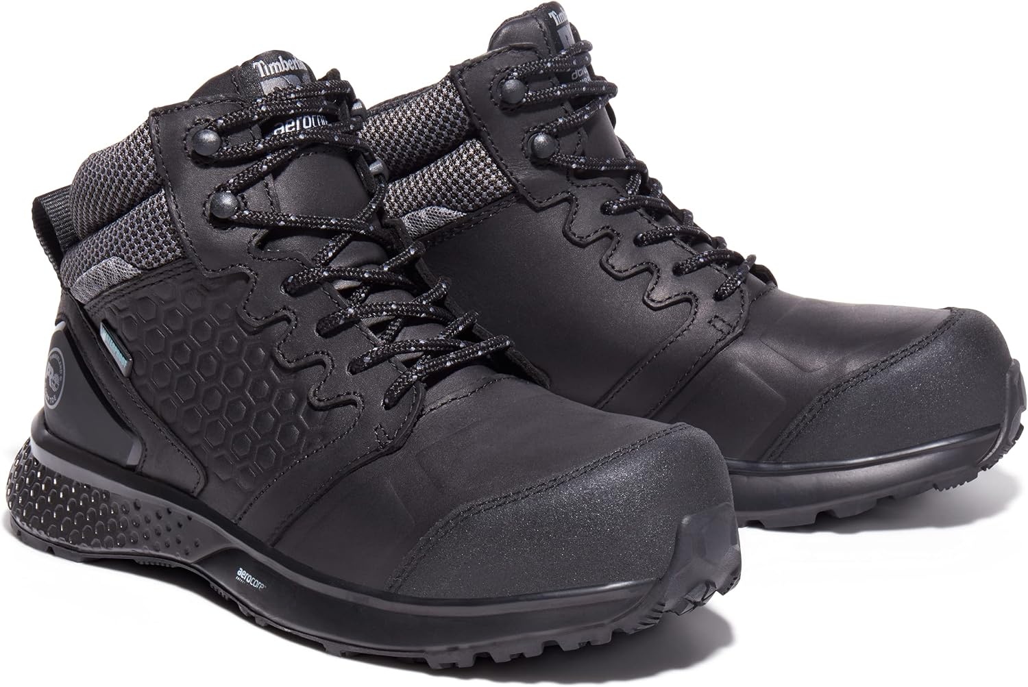 Timberland PRO Reaxion Mid Composite Safety Toe Waterproof(Black/Grey)