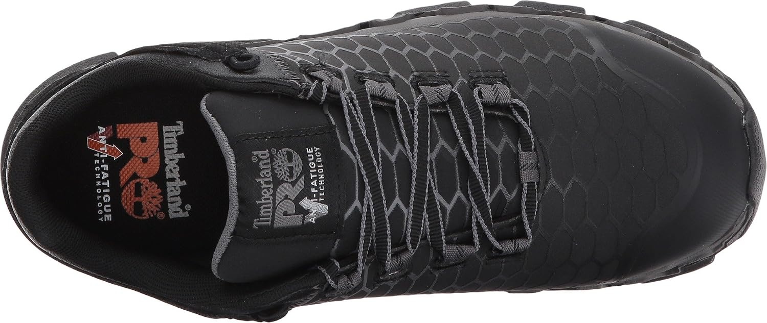 Timberland PRO Women’s Powertrain Sport Alloy Toe SD+ Industrial & Construction Shoe(Black: Black Gray)