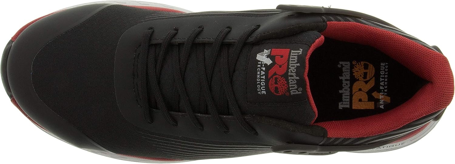 Timberland PRO Women’s Drivetrain Composite Safety Toe Work Shoes(Black/Red)