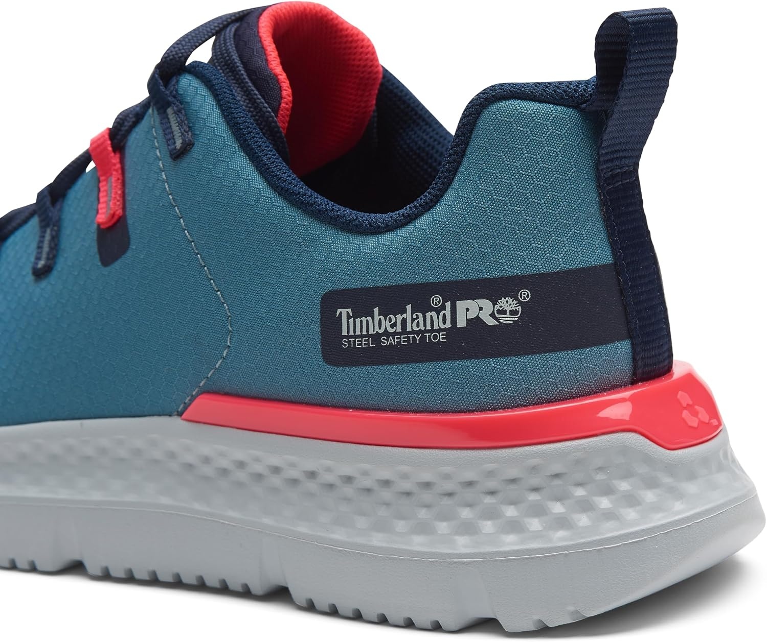 Timberland PRO Women’s Intercept Steel Safety Toe Industrial Athletic Work Shoes(Slate/Pink V1)