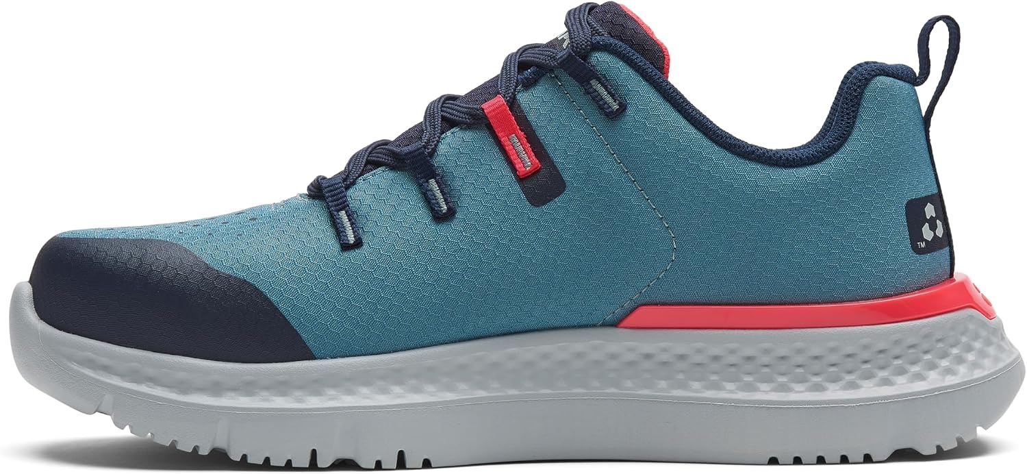 Timberland PRO Women’s Intercept Steel Safety Toe Industrial Athletic Work Shoes(Slate/Pink V1)