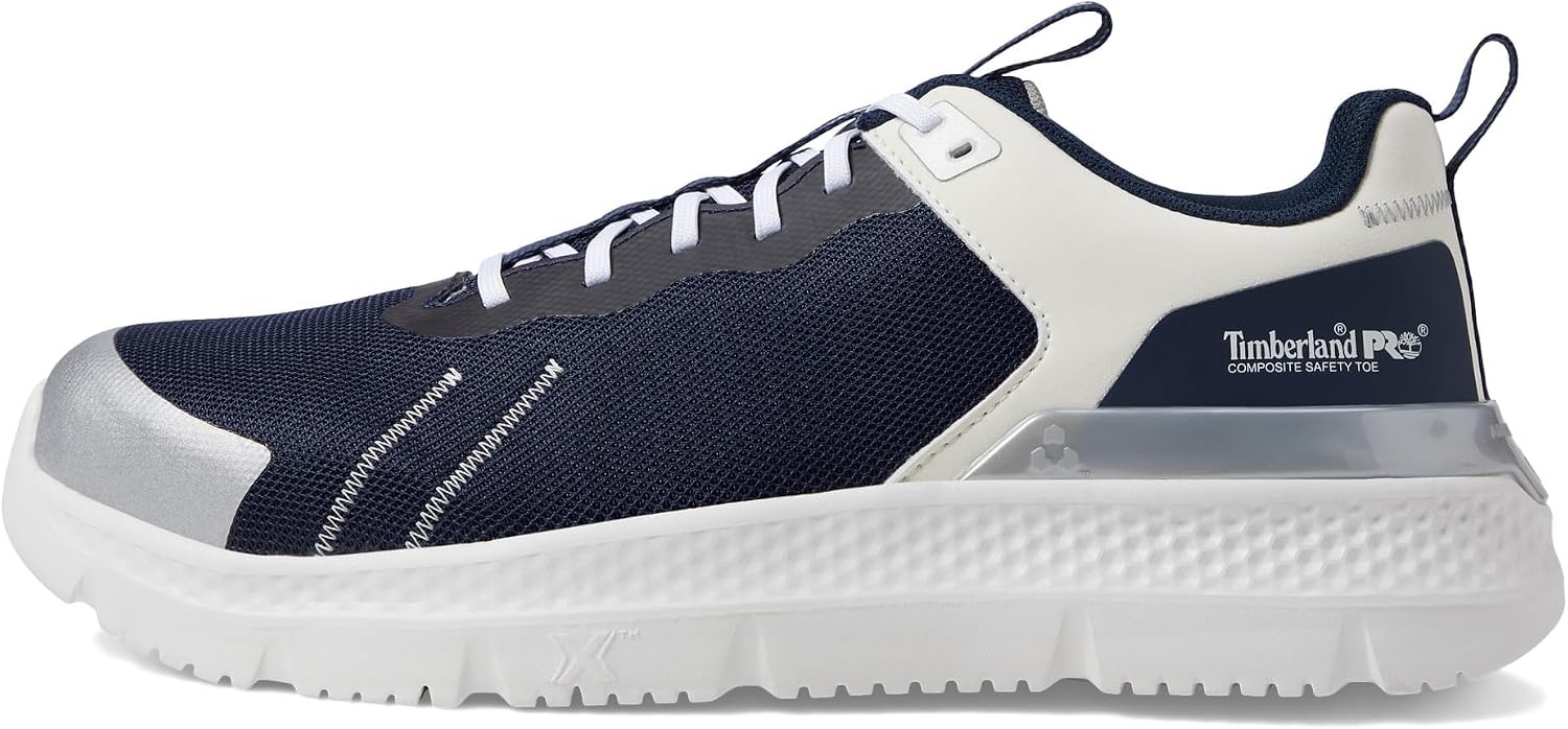 Timberland PRO Men’s Setra Low Comp Toe Work Shoes(Navy/Silver)