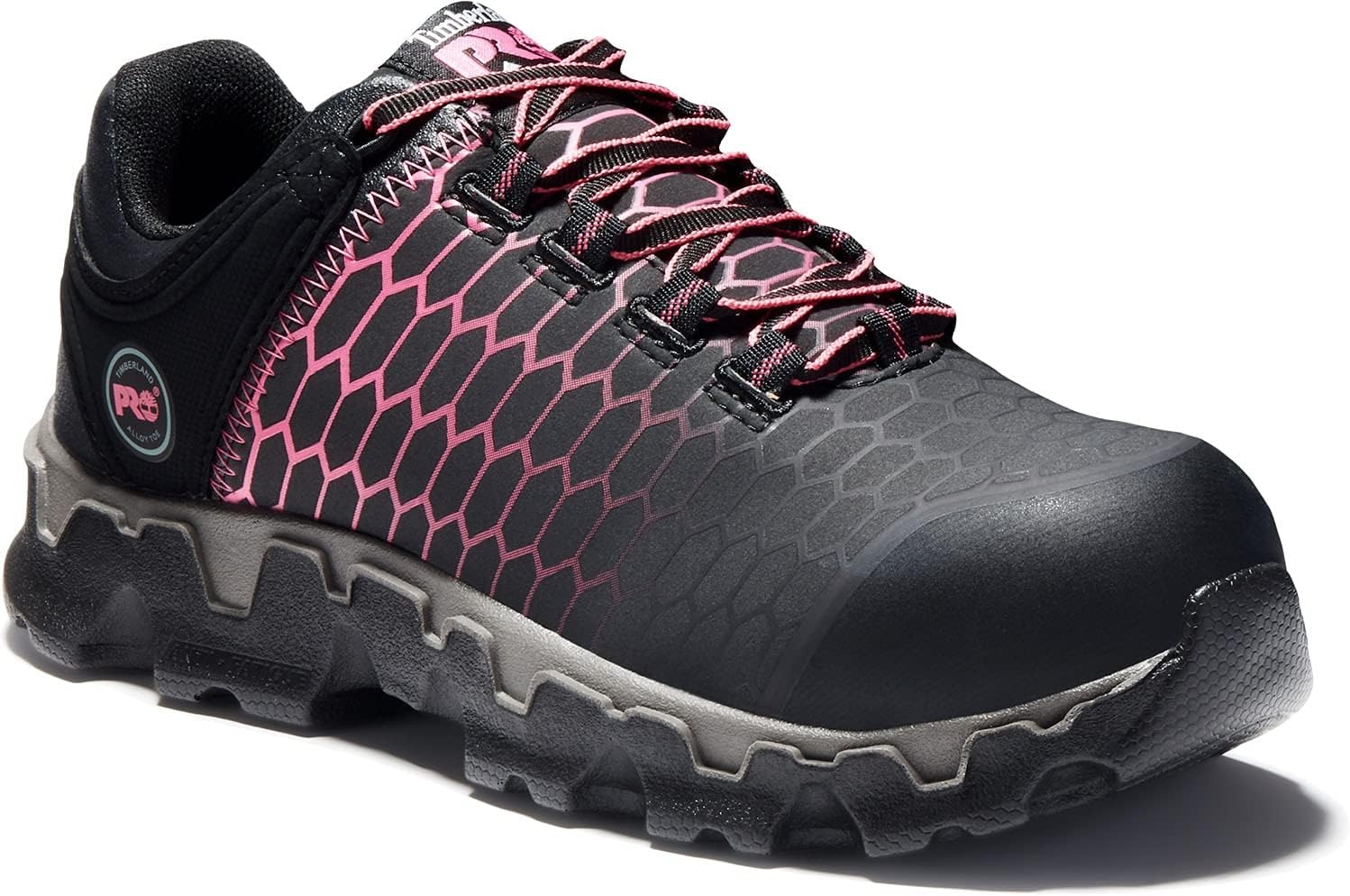 Timberland PRO Women’s Powertrain Sport Alloy Toe SD+ Industrial & Construction Shoe(Black/Pink)