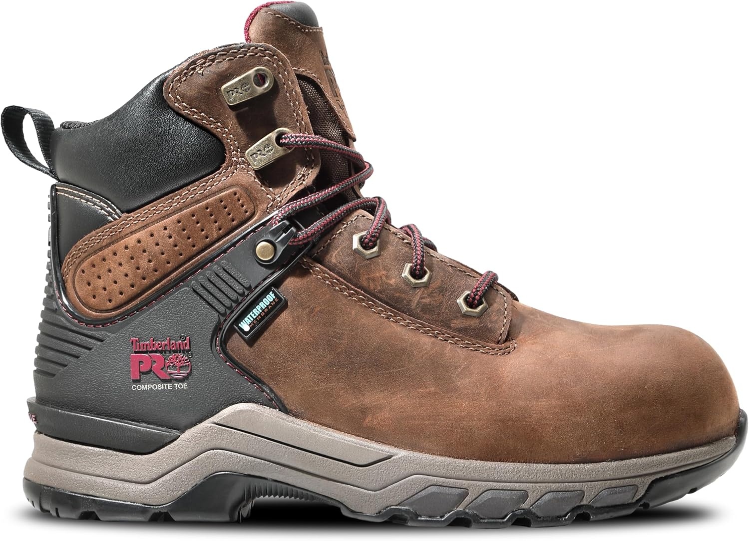 Timberland PRO Hypercharge 6″ Composite Safety Toe Waterproof(Brown/Purple-2024 New)