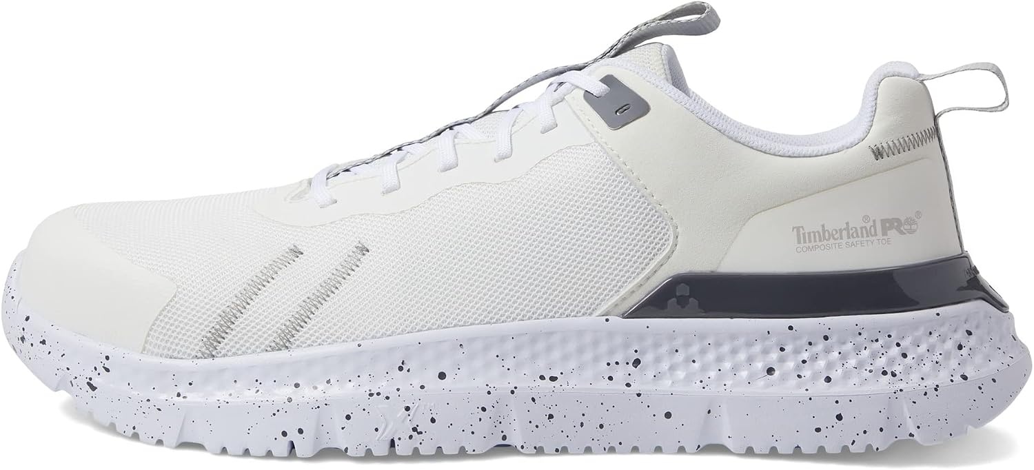 Timberland PRO Men’s Setra Low Comp Toe Work Shoes(White/Metal)