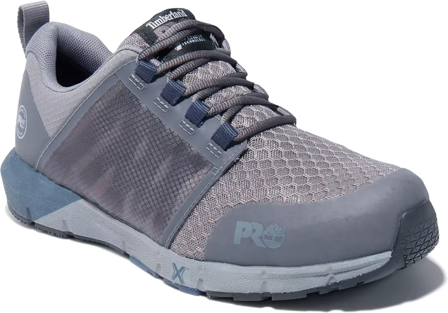 Timberland PRO Men’s Radius Composite Safety Toe Athletic Industrial Work Shoe(Grey/Navy V1)