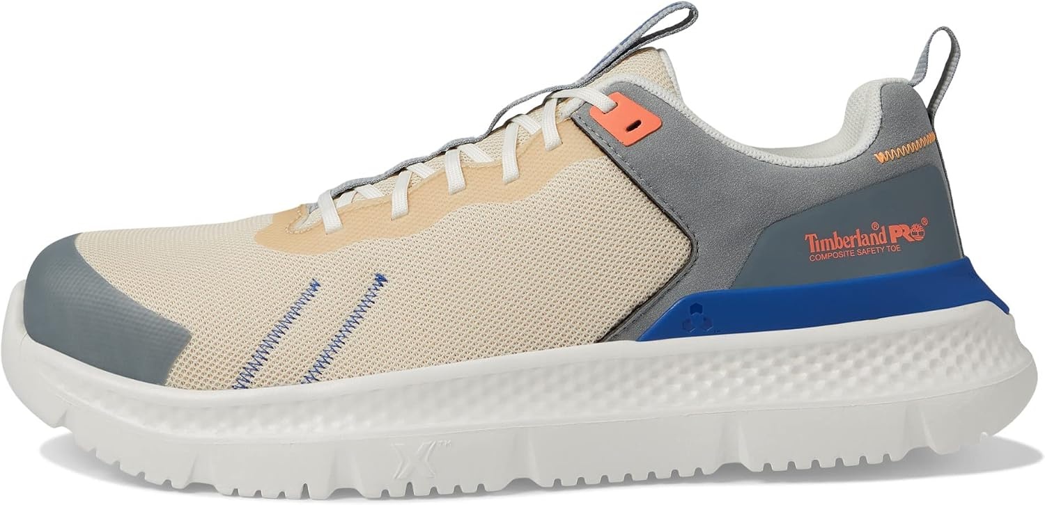 Timberland PRO Men’s Setra Low Comp Toe Work Shoes(Tan/Blue)