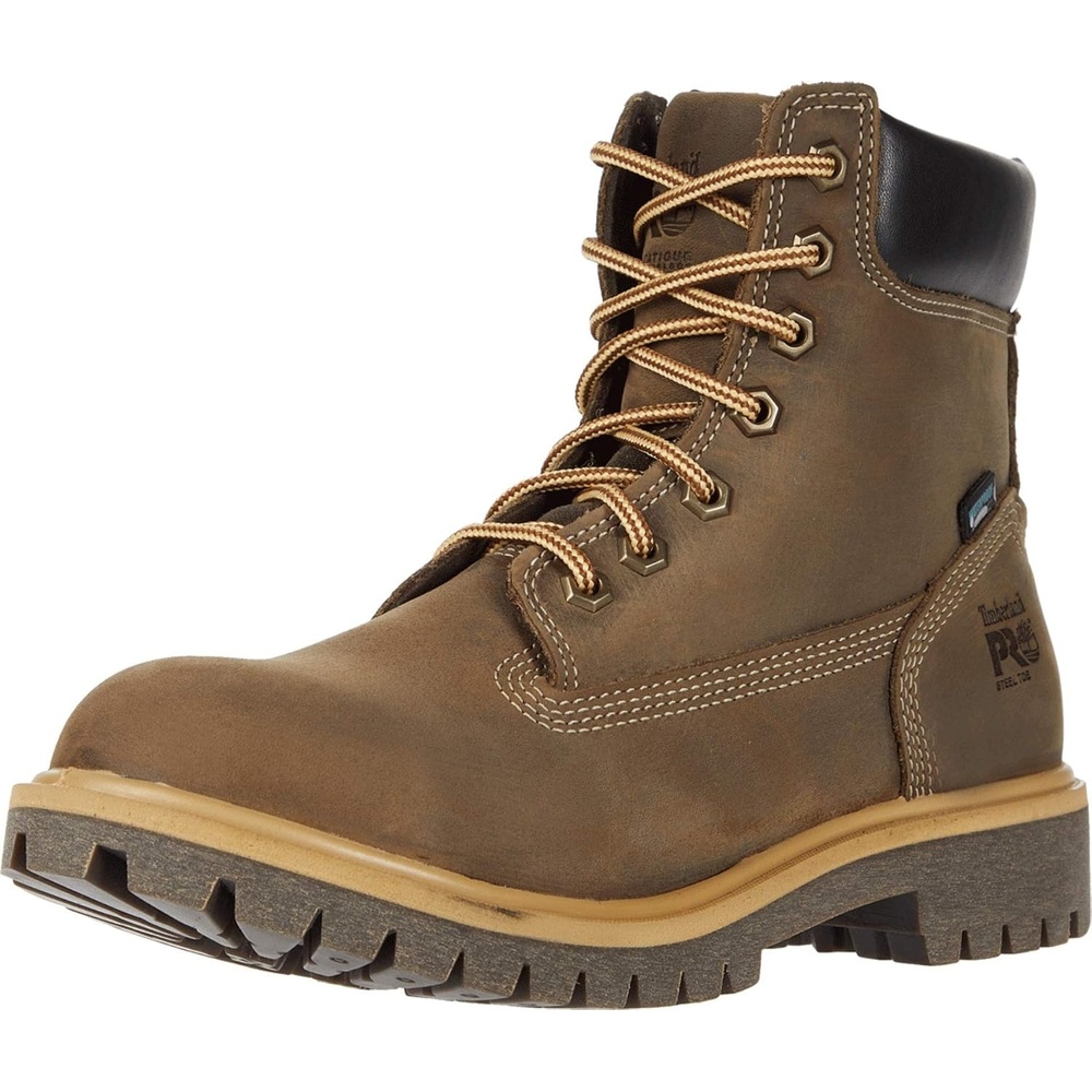 Timberland PRO Women’s Direct Attach 6 Inch Steel Safety Toe Insulated Waterproof Industrial Work Boot(Turkish Coffee)