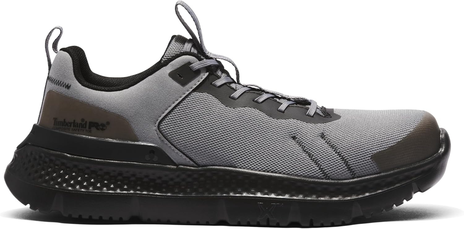 Timberland PRO Men’s Setra Low Comp Toe Work Shoes(Grey/Black-2024 New)