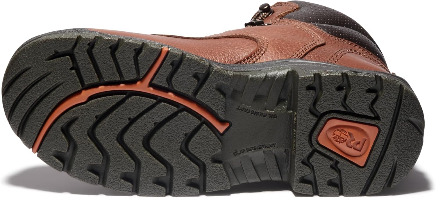Timberland PRO Women’s Titan 6 Inch Alloy Safety Toe Industrial Work Boot(Brown-2024 New)