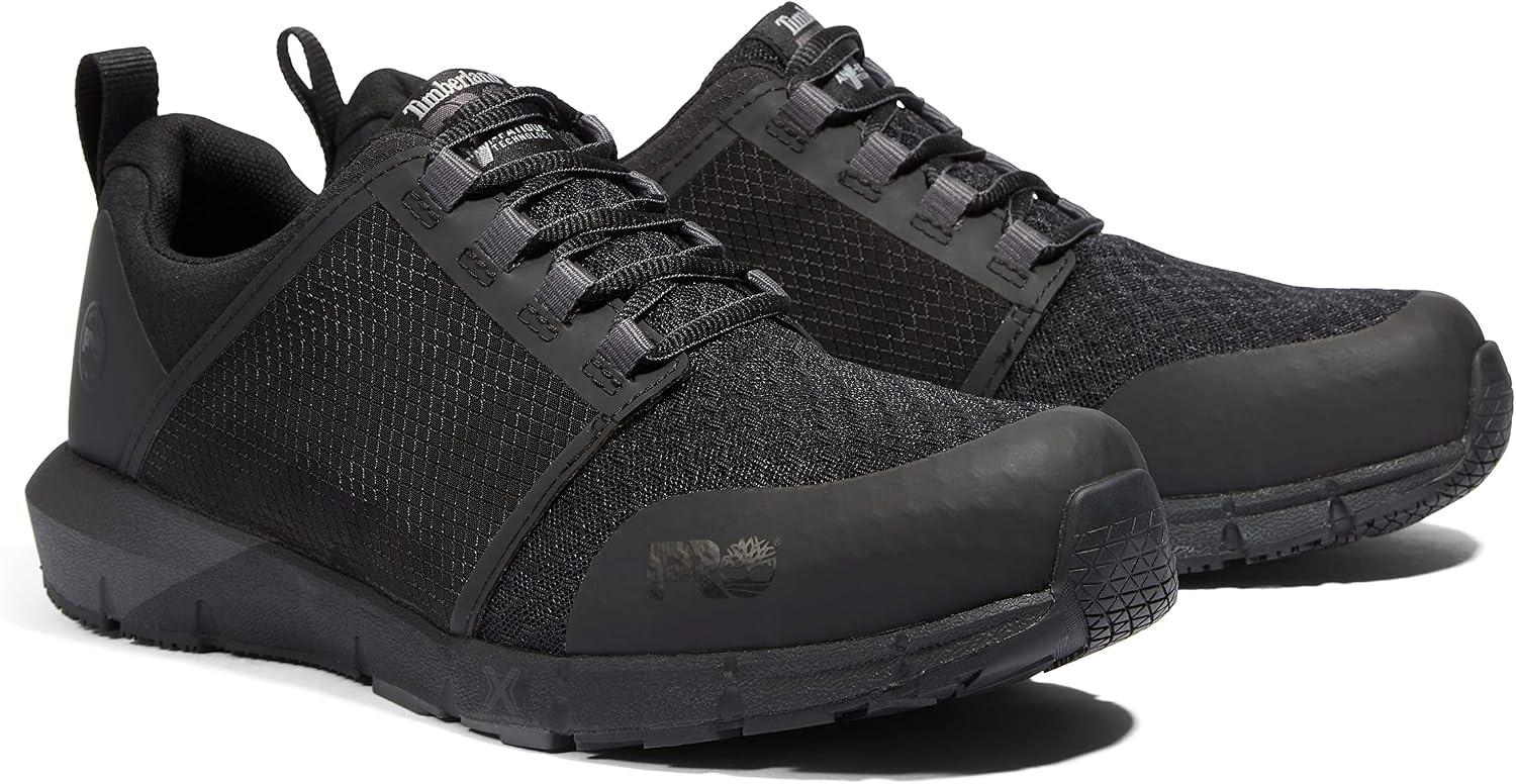 Timberland PRO Men’s Radius Composite Safety Toe Athletic Industrial Work Shoe(Black-2024 New)