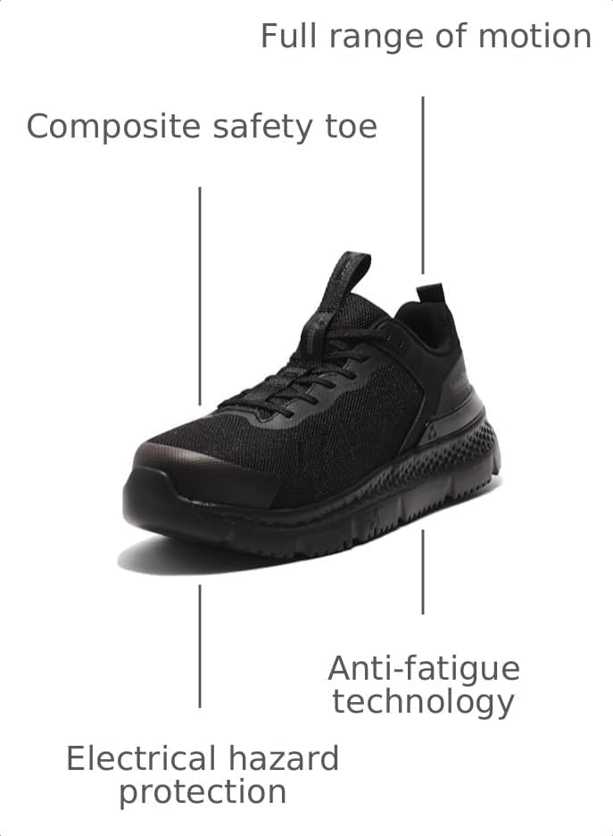 Timberland PRO Men’s Setra Low Comp Toe Work Shoes(Black)