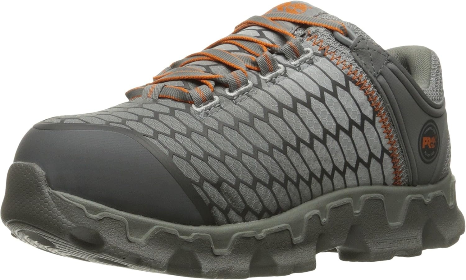 Timberland PRO Women’s Powertrain Sport Alloy Toe SD+ Industrial & Construction Shoe(Grey Synthetic/Orange)