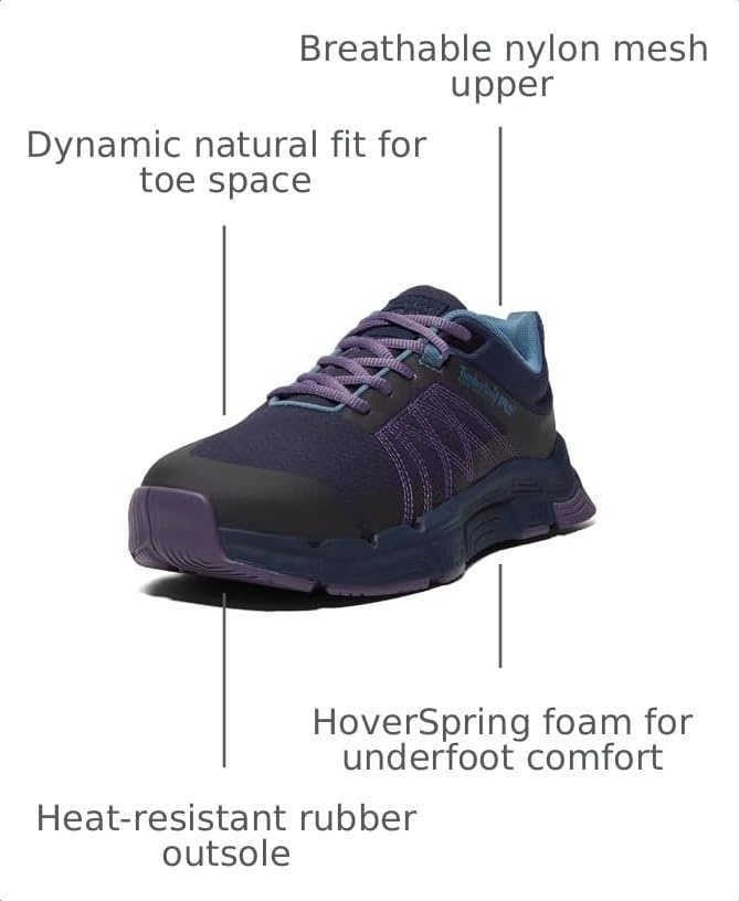 Timberland PRO Women’s Xr-1 Alloy Safety Toe Industrial Athletic Work Shoe(Blue/Purple V1)