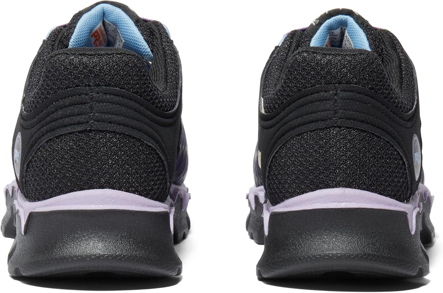 Timberland PRO Women’s Powertrain Sport Alloy Safety Toe Static Dissipative Industrial Athletic Work Shoe, Black/Purple-2024 NEW, 8M