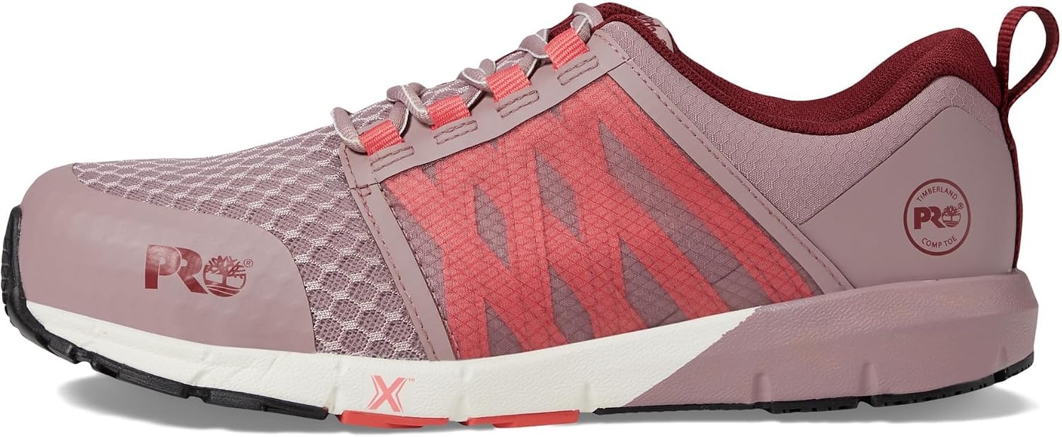 Timberland PRO Men’s Radius Composite Safety Toe Athletic Industrial Work Shoe(Mauve/Pink)