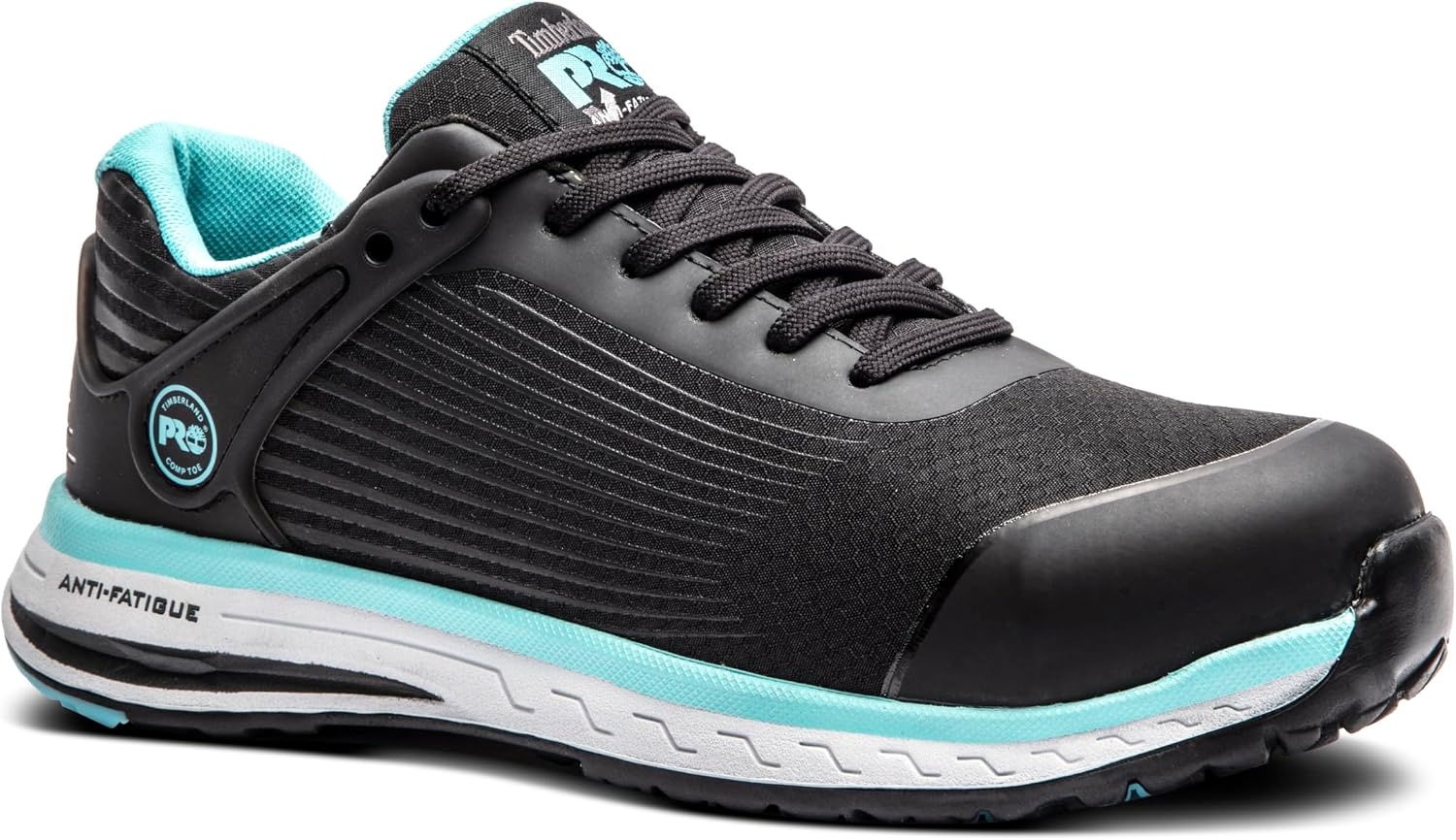 Timberland PRO Women’s Drivetrain Composite Safety Toe Work Shoes(Black/Blue)