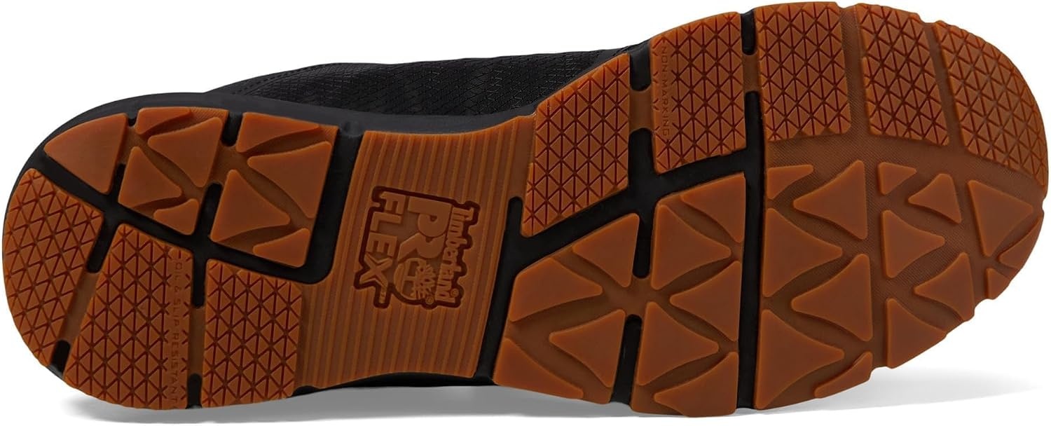 Timberland PRO Men’s Radius Composite Safety Toe Athletic Industrial Work Shoe(Black/Gum 1)