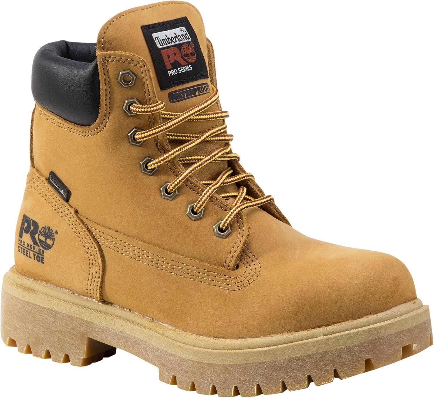 Timberland PRO Women’s Direct Attach 6 Inch Steel Safety Toe Insulated Waterproof Industrial Work Boot(Wheat V1)