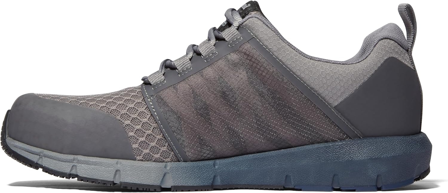 Timberland PRO Men’s Radius Composite Safety Toe Athletic Industrial Work Shoe(Grey/Navy-2024 New)