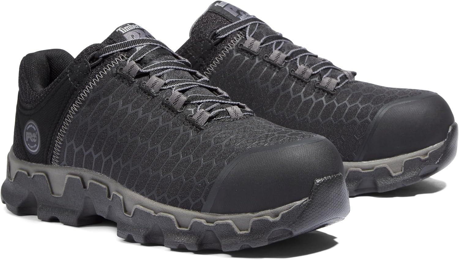 Timberland PRO Women’s Powertrain Sport Alloy Toe SD+ Industrial & Construction Shoe(Black/Grey-2024 New)
