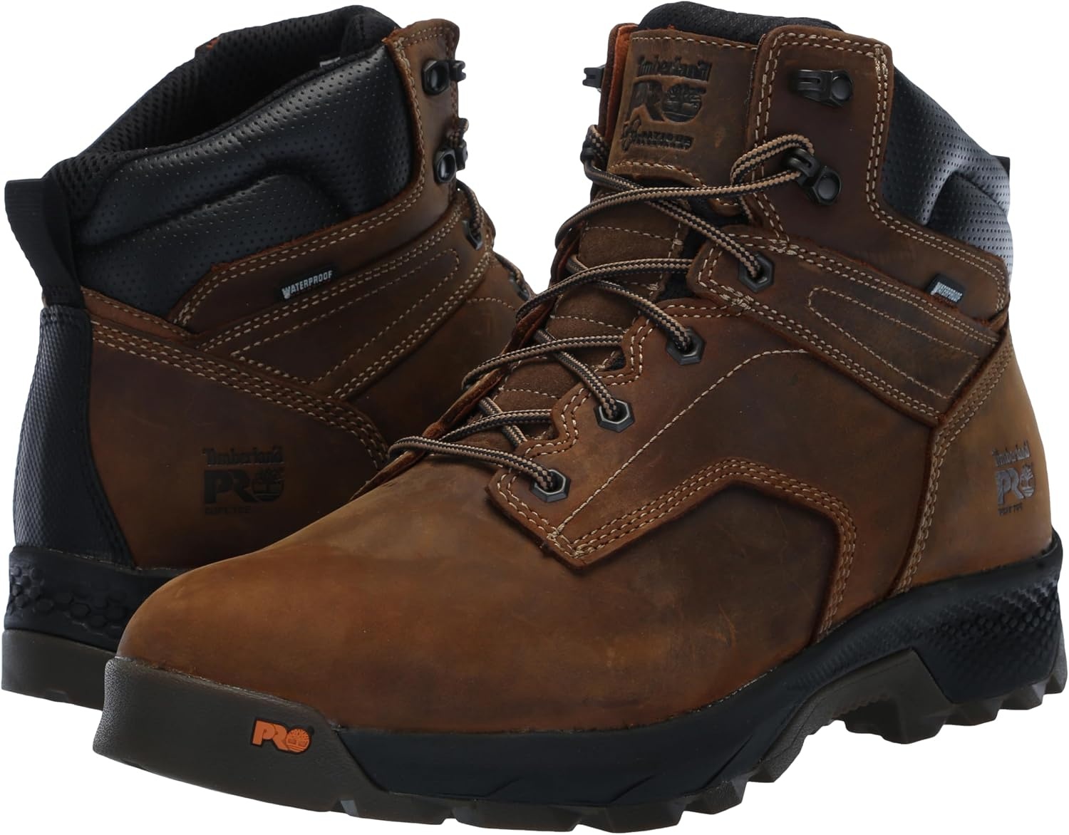 Timberland PRO Women’s Titan Ev 6in Comp Toe Waterproof Boots(Earth Bandit Brown-2024 New)