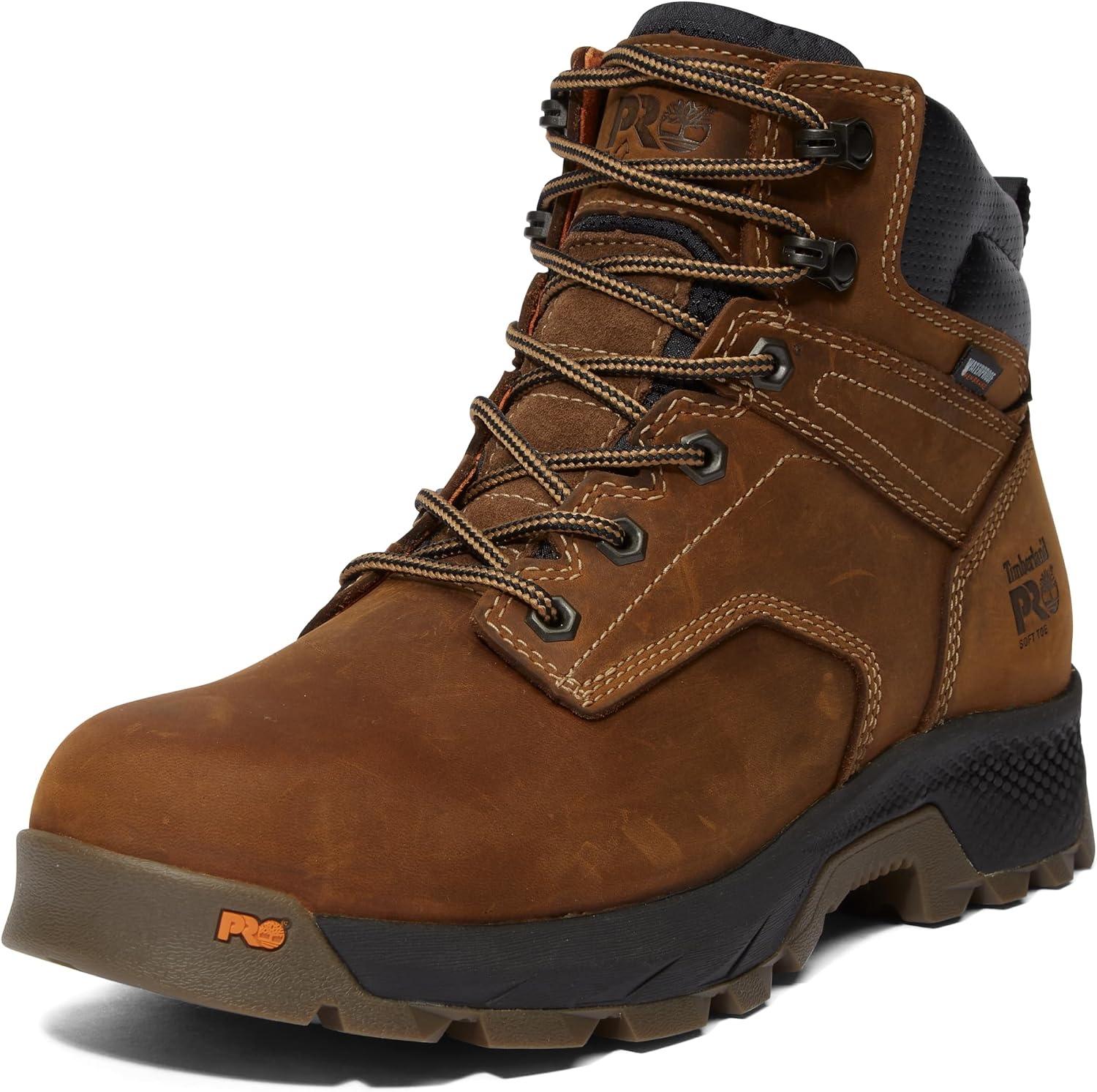 Timberland PRO Women’s Titan Ev 6in Comp Toe Waterproof Boots(Earth Bandit Brown-2024 New)