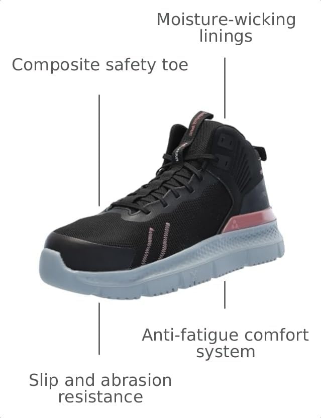 Timberland PRO Setra Mid Composite Safety Toe(Black/Rose Gold)