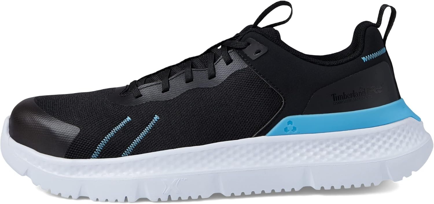 Timberland PRO Men’s Setra Low Comp Toe Work Shoes(Black/Blue)