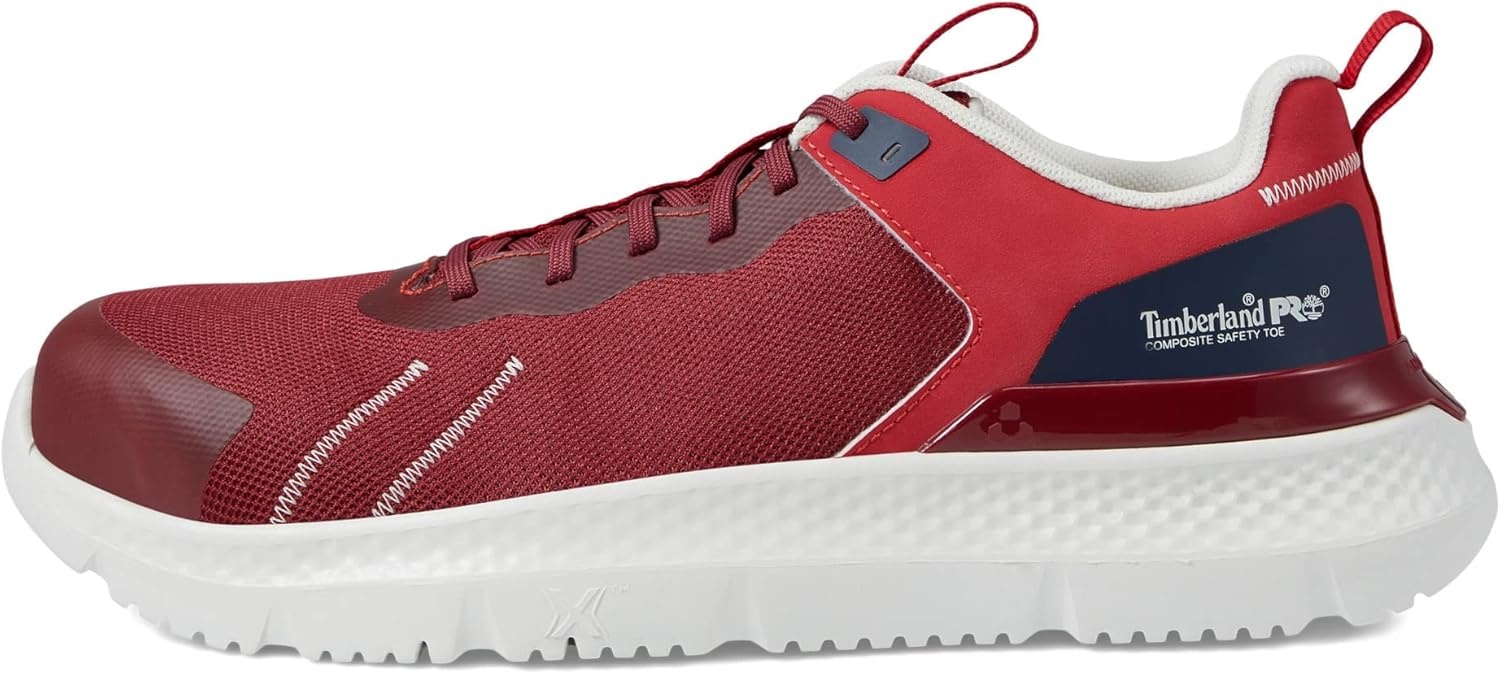 Timberland PRO Men’s Setra Low Comp Toe Work Shoes(Maroon/Navy)