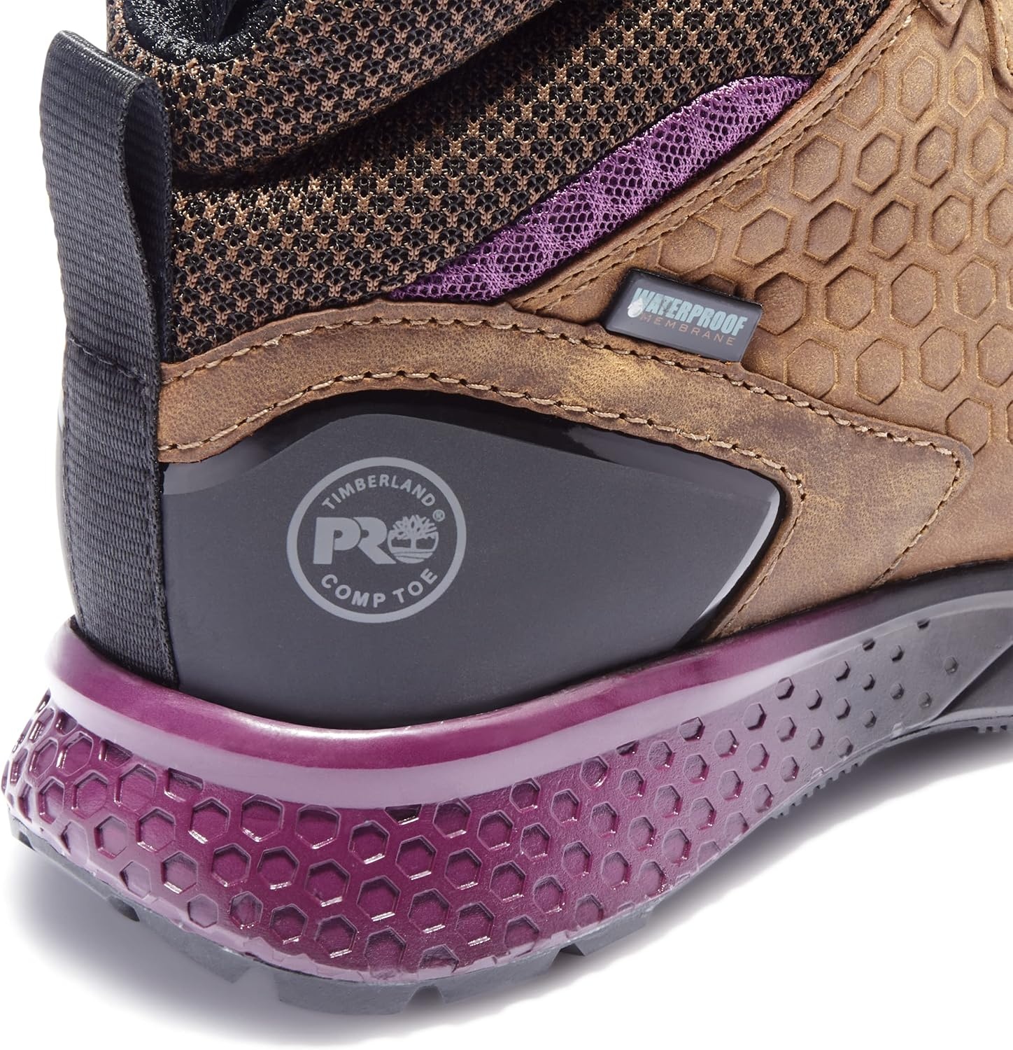 Timberland PRO Reaxion Mid Composite Safety Toe Waterproof(Brown/Purple)