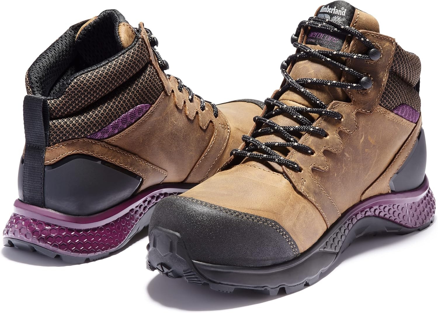 Timberland PRO Reaxion Mid Composite Safety Toe Waterproof(Brown/Purple)