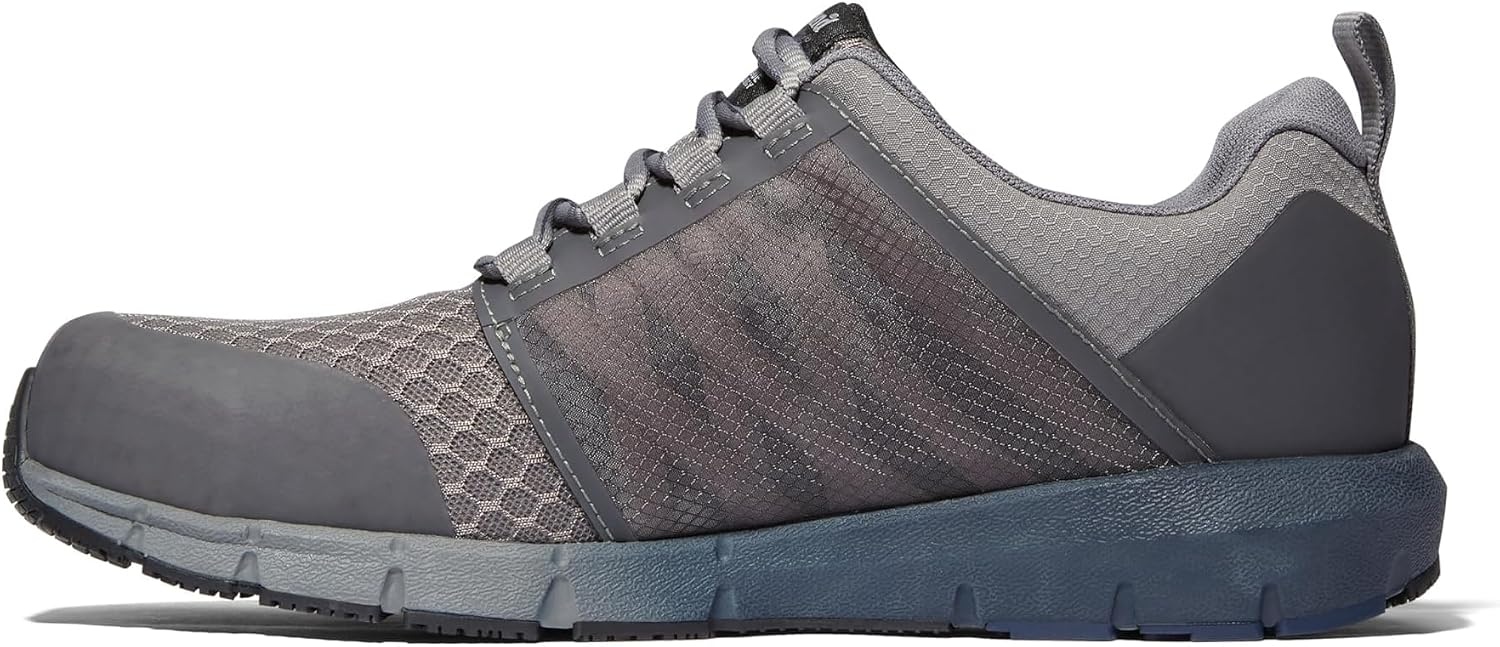 Timberland PRO Men’s Radius Composite Safety Toe Athletic Industrial Work Shoe(Grey/Navy)