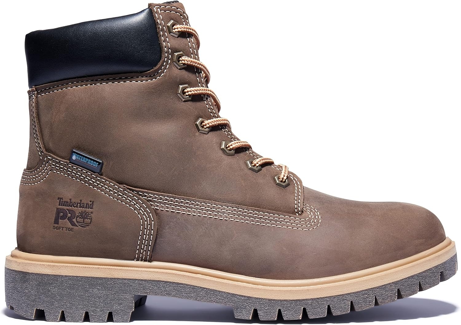Timberland PRO Women’s Direct Attach 6 Inch Waterproof Insulated Soft Toe Boots(Turkish Coffee)